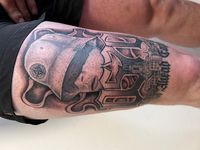Een fan tattoo van Go Ahead Eagles